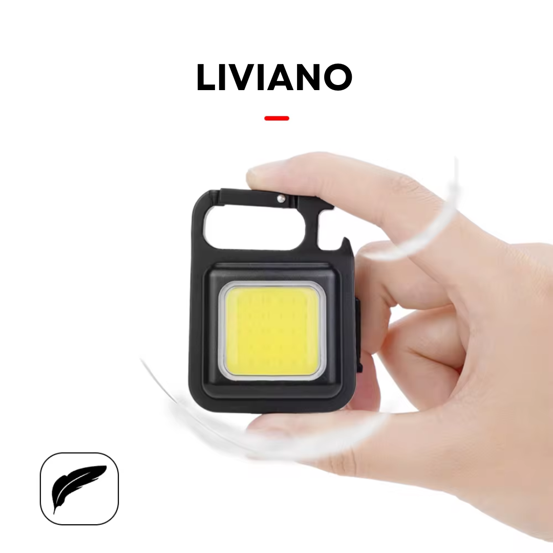 Linterna LED Llavero Gancho Recargable