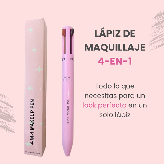 Lápiz de Maquillaje 4-en-1: Transforma tu Mirada en Segundos