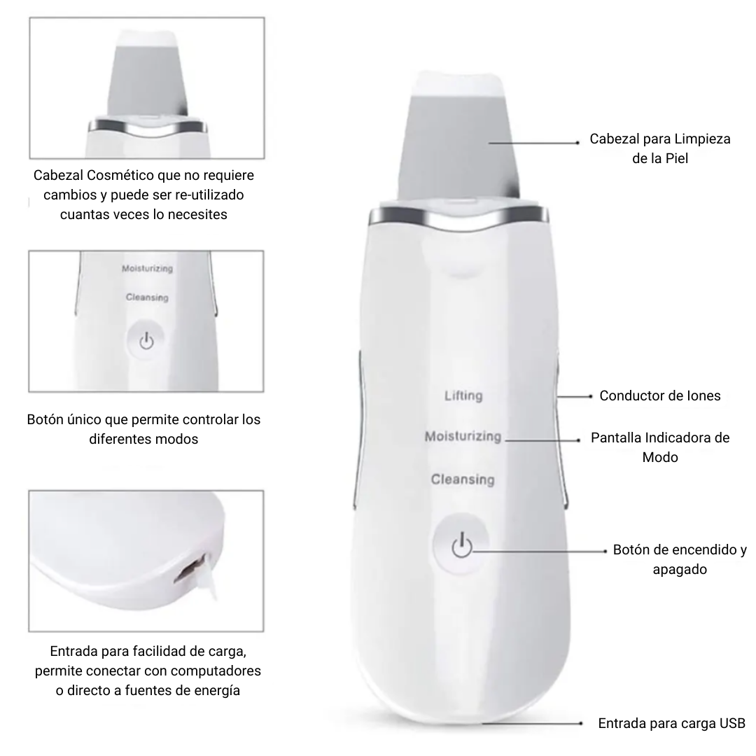 RadiancePro™️ Limpiador Facial Ultrasonido