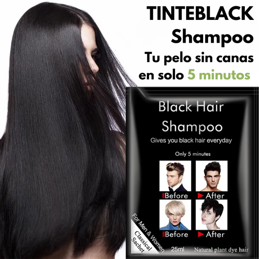 TinteBlack™ Shampoo Colorante Negro Natural: Tu Aliado Contra las Canas