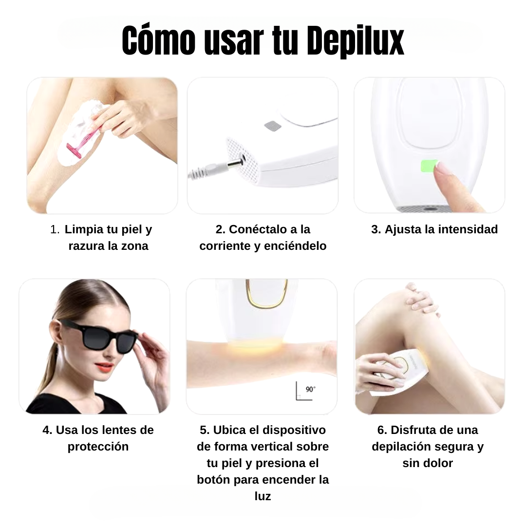 Depilux™ IPL: Depilación definitiva, sin dolor