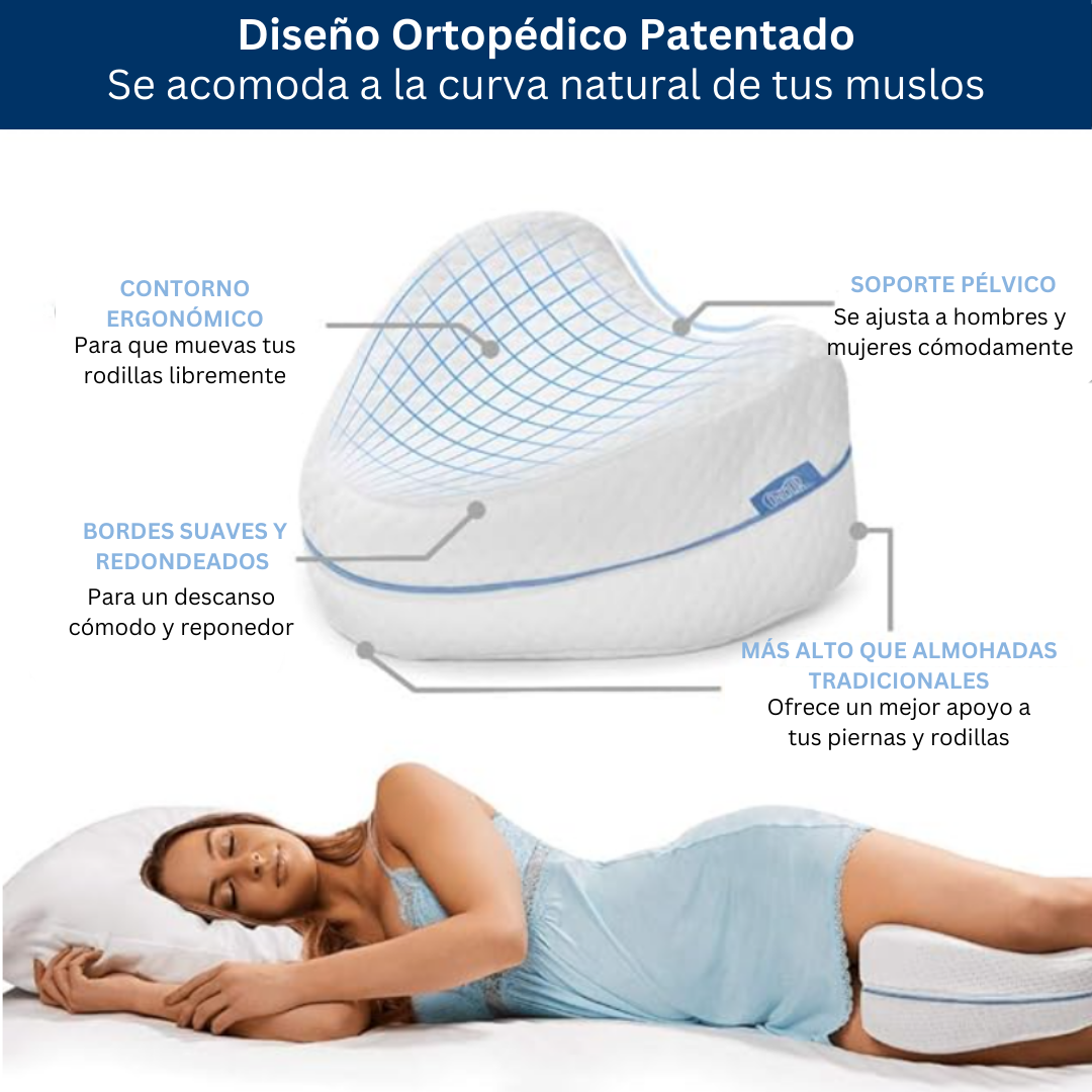 Almohada Ortopédica para Piernas: DescansoPerfecto™️