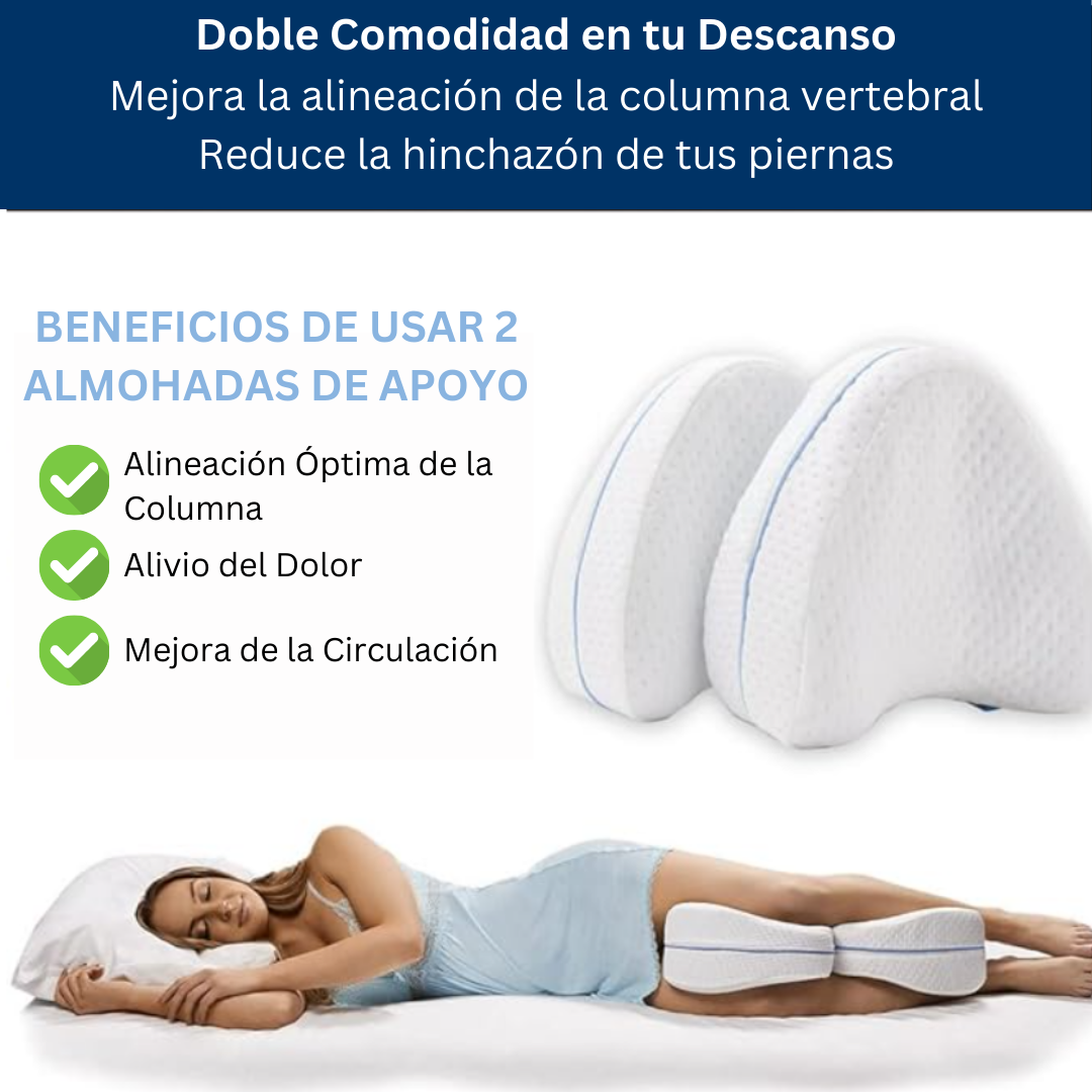 Almohada Ortopédica para Piernas: DescansoPerfecto™️