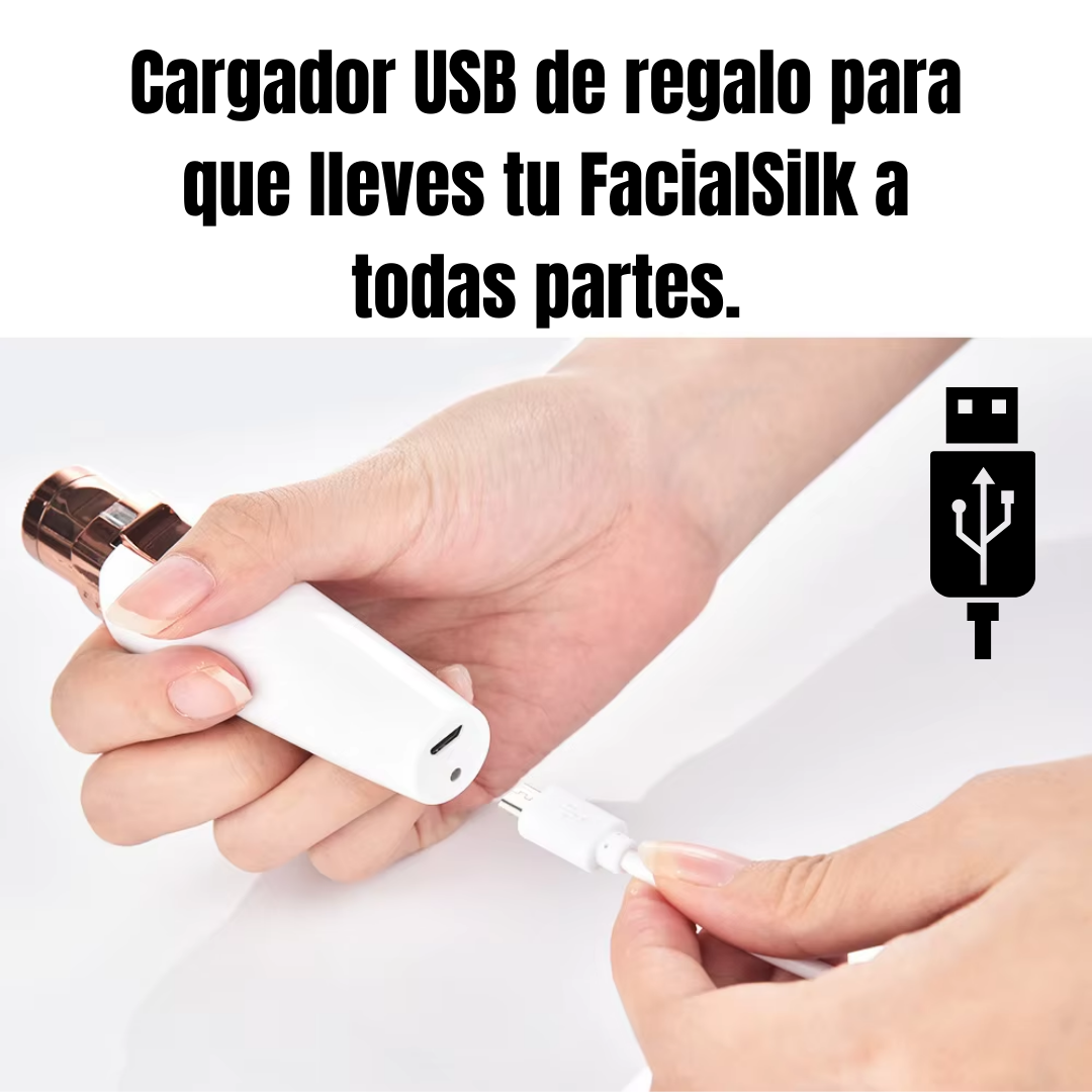 FacialSilk™ 2 en 1 – Piel suave y sin vellos