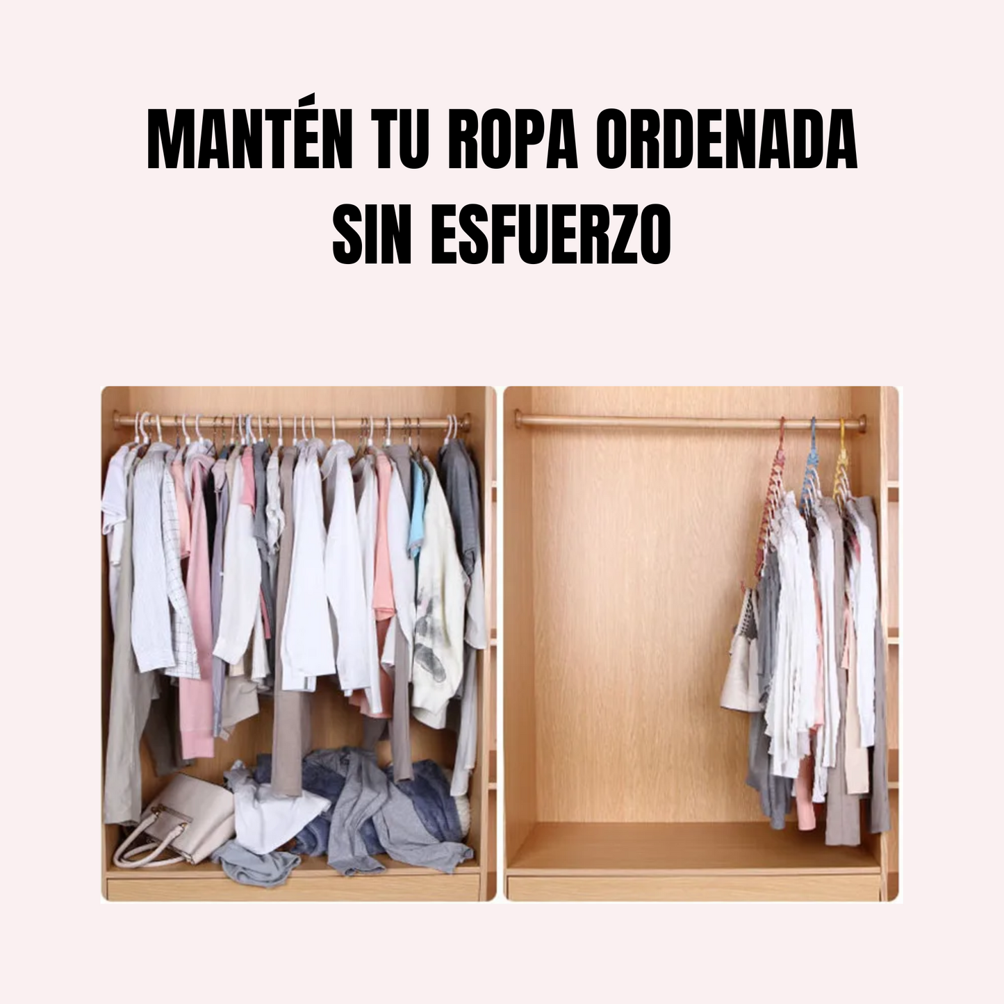 Colgador de Ropa 9 en 1: ¡Más Espacio, Menos Desorden!